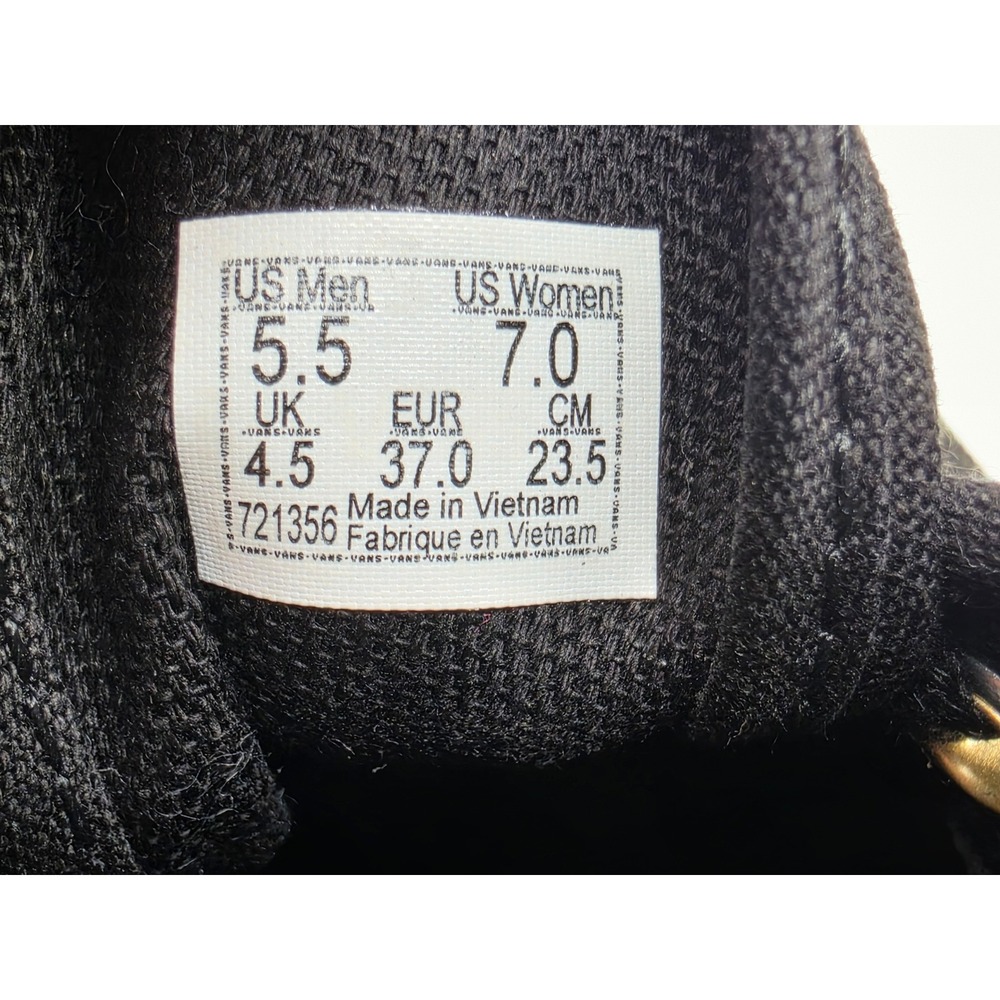 Vans Authentic Classic Womens 7 Black Gum Sneakers Shoes VN000TSVBXH - Picture 8 of 10